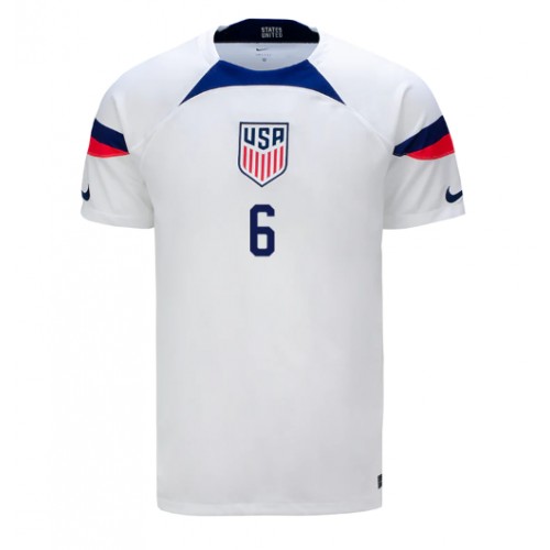 United States Yunus Musah #6 Replica Home Shirt World Cup 2022 Short Sleeve